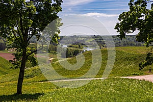 Kernave mounds in Lithuania