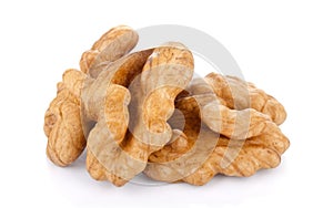 Kernel walnut isolated on the white photo