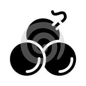 Kernels cores glyph icon vector illustration black