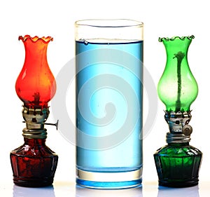 Kerosene oil and lamps