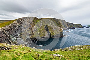 The Kerry Cliffs in the southwest of Ireland.