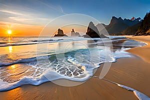 Kerzenlicht Am Strand. Generative AI