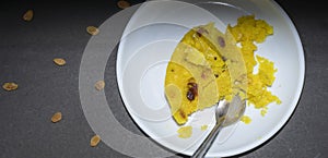 Kesari suji halwa, Indian sweet dish photo