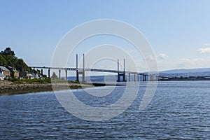 Kessock Kessock bridge about the Beauly Firth bay with North Kessock in Scotland