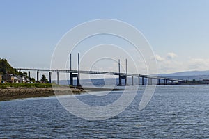 Kessock Kessock bridge about the Beauly Firth bay with North Kessock in Scotland