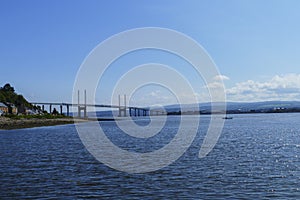 Kessock Kessock bridge about the Beauly Firth bay with North Kessock in Scotland