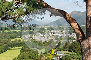 Keswick town from Castlehead viewpoint