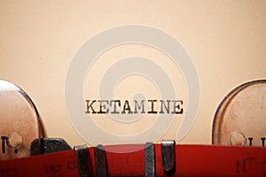 Ketamine concept view
