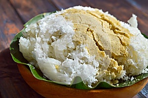 Ketan bubuk or powdered sticky rice photo