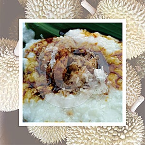 Ketan Juruh, sticky rice with diluted palm sugar