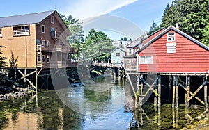 Ketchikan alaska downtown of a northern USA town