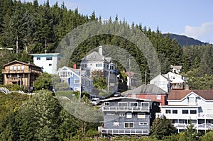 Ketchikan Town Large Wooden Houses