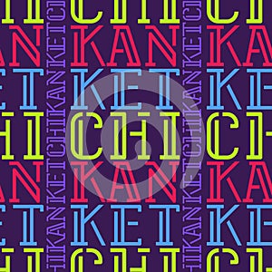 Ketchikan, USA seamless pattern