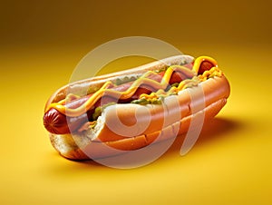 Ketchup sausage snack mustard background food american hot meat bun lunch