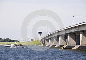 The Ketelbrug is a 800-metre-long Dutch bascule bridge
