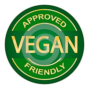 Keto approved friendly stamp. Ketogenic diet. Love keto. Gold round frame. Plant based vegan food product label. Logo or icon