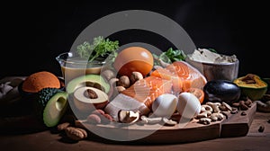 The keto diet typically includes foods high in healthy fats, moderate in protein, and low in carbohydrates.