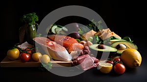 The keto diet typically includes foods high in healthy fats, moderate in protein, and low in carbohydrates.