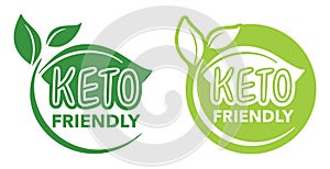 Keto friendly badge for low-carbohydrate foods