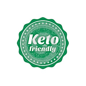 Keto friendly sign or stamp
