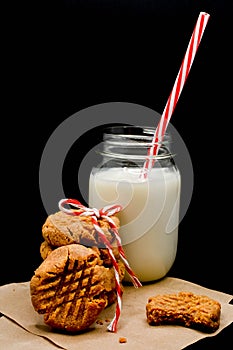 Keto Peanut Butter Cookies with Almond Milk