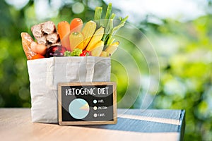 Ketogenic diet Organic grocery vegetables Healthy low carbs