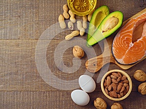 Ketogenic low carbs diet concept photo
