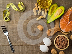 Ketogenic low carbs diet concept photo