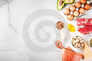 Ketogenic low carbs diet ingredients