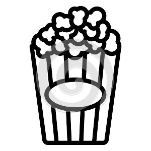Kettle corn, popcorn Vector Icon which can easily edit