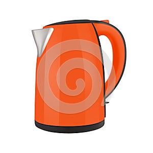 Kettle electric in on white background