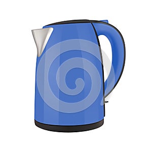 Kettle electric in on white background