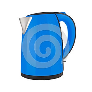 Kettle electric in on white background