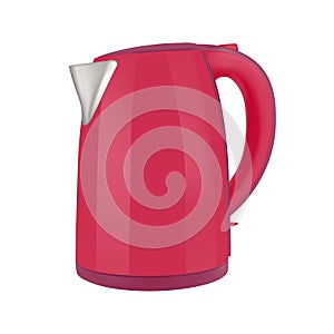 Kettle electric in on white background