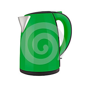 Kettle electric in on white background