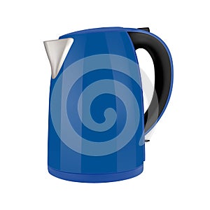 Kettle electric in on white background