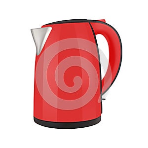 Kettle electric in on white background