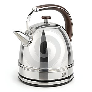 Kettle icon 3D render isolated on white background