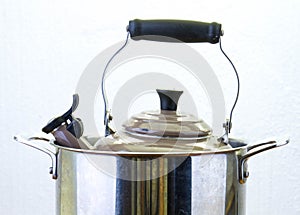 Conceptual phrase boiling the kettle