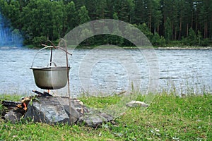 Kettle at the river