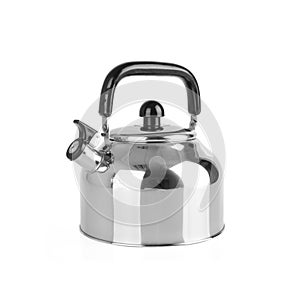 Kettle with whistle on background.