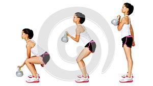 Kettlebell dumbell exercise