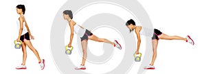 Kettlebell dumbell exercise