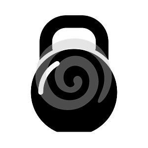 Kettlebell icon vector