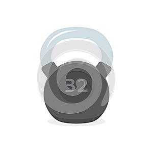 Kettlebell icon vector