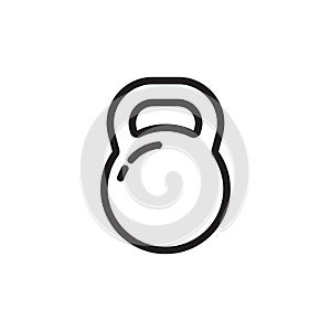 Kettlebell icon vector