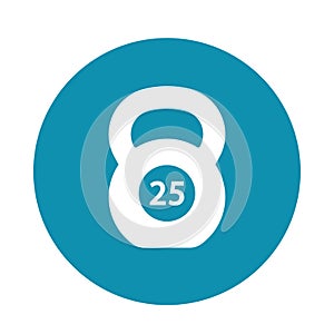 Kettlebell icon vector