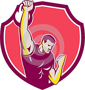 Kettlebell One-Arm High Pull Retro