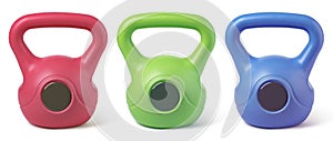 Kettlebell on white background