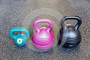 Kettlebells in the gym